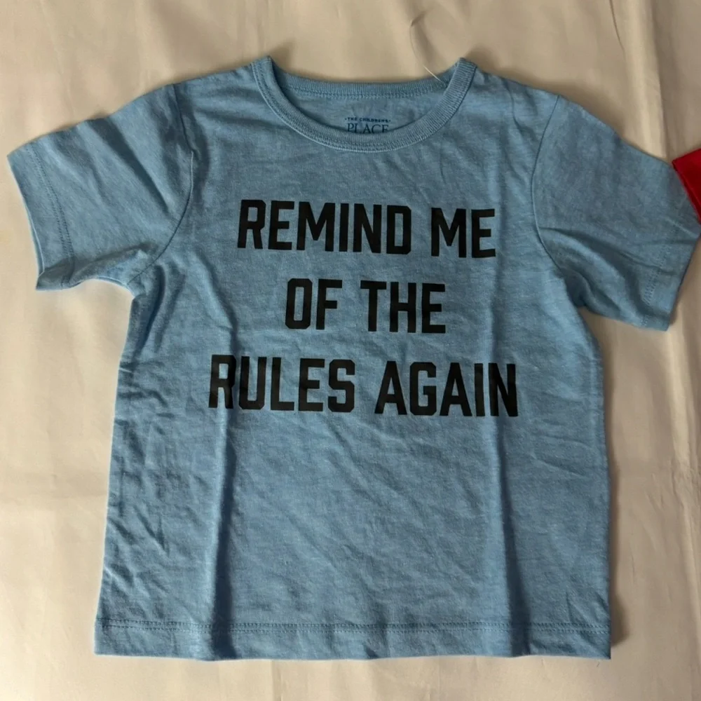 The Children’s Place 2p 18-24M Short Sleeve T-Shirt Bundle - Red & Blue